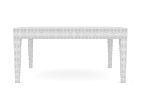NOVA PLASTİK RATTAN SEHPA, BEYAZ