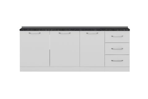 MİNAR 220 CM MUTFAK DOLABI BEYAZ 220-B1-ALT MODÜL