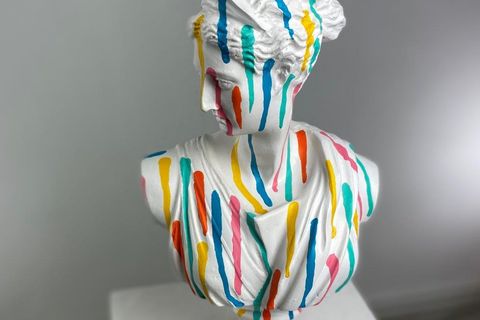 ARTEMIS COLORFALL POP ART DEKORATİF ROMA YUNAN HEYKELLERİ