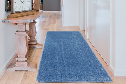 EUROBANO HOME IŞILTILI KAYMAZ TABAN MAVİ YOLLUK HALI 100X500