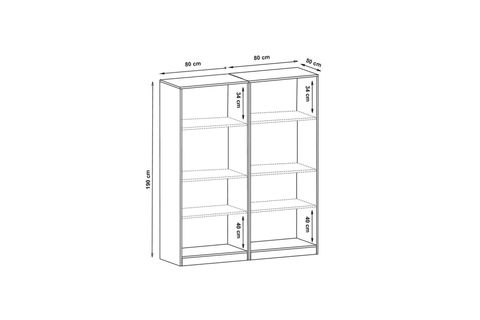DEKOREX GARDIROP, BEYAZ, 4 KAPAKLI, MNT411