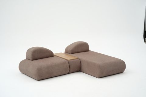 LİVA KÖŞE KOLTUK, UZANMALI SEHPALI, GRİ