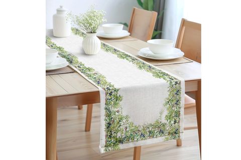 OLİVE PAMUKLU MASA RUNNER, 0061 50X150