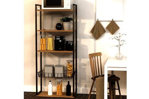 HARLEY TEL SEPETLİ DOLAP, CEVİZ