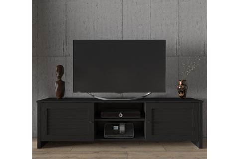 BELİZE DİNO 2 KAPAKLI TV SEHPASI 180 CM  SİYAH