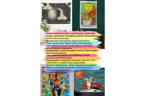 THE SUN DİJİTAL DUVAR HALISI, 150X200