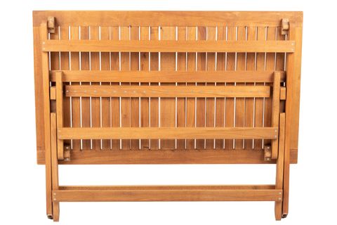 DOĞAL AHŞAP BALKON BAHÇE MASA GRANDE SANDALYE SETİ, KAHVERENGİ, 70X120 CM