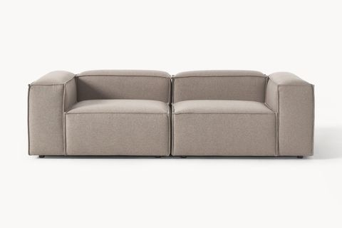 LENA İKİLİ KETEN KOLTUK, KAHVERENGİ