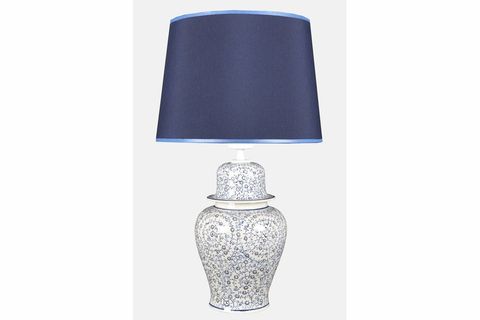 QDEC BLEU BLANC ŞAH VAZO ABAJUR, HALİÇ, MAVİ