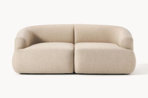 MİLA KETEN İKİLİ KANEPE, BEJ