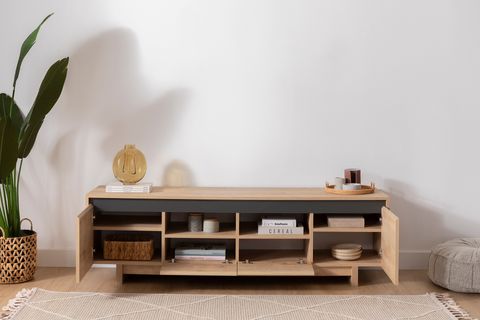 NUVİA TV ÜNİTESİ, ANTRASİT SAFİR, 180 CM