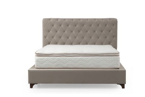 DELUXE BEJ ÇİFT KİŞİLİK BAZA+BAŞLIK+YATAK, BEJ, 160X200