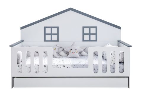 BELLO YAVRULU MONTESSORİ YATAK, GRİ
