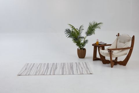 4K INFİNİTY COLLECTİON MODERN MAKİNE HALISI 02, WHİTE BEİGE, 80X150 CM