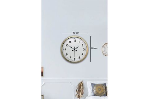 ESKİTME METAL STANDART DUVAR SAATİ 40 CM