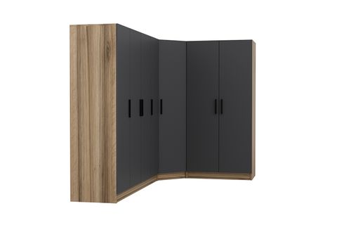 MİNAR KALE GARDIROP 10,  7 KAPAKLI,  ANTRASİT