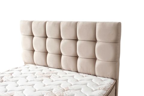 ASTRA BAZA BAŞLIK YATAK SETİ, KAHVE, 150X200