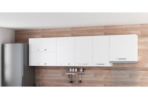 MİNAR 275 CM MUTFAK DOLABI BEYAZ 275-B4-ÜST MODÜL