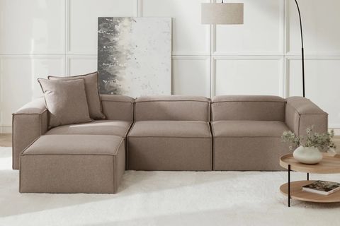 LENA KETEN MODÜLER KÖŞE KOLTUK,KAHVERENGİ