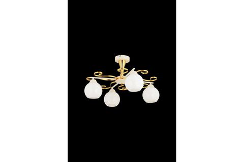 PAPATYA DÖRTLÜ GOLD MODERN AVİZE