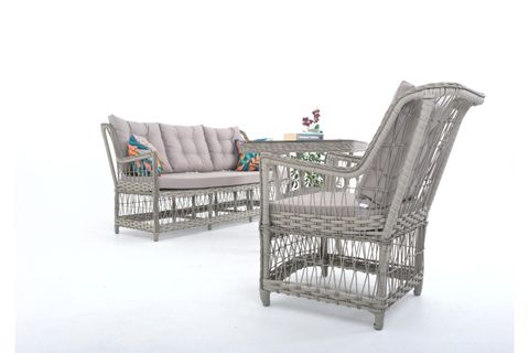 FLEXY HOME GARDEN ECEM ÜÇLÜ TAKIM, GRİ