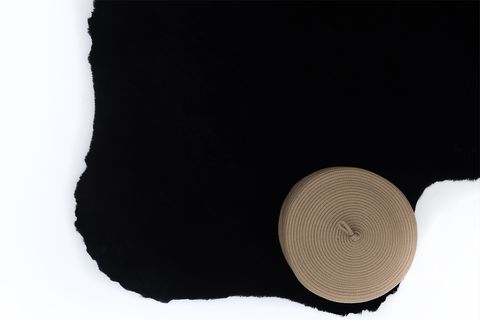 TAVŞAN POST KESİM MODERN MAKİNE HALISI, SİYAH, 80X150