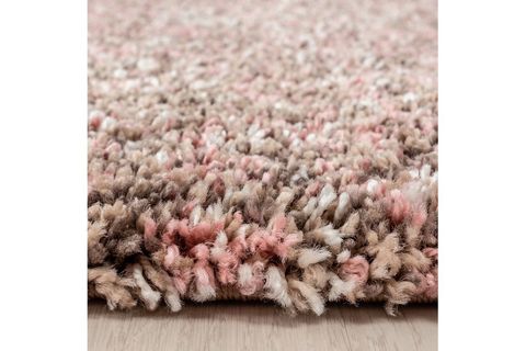 SHAGGY HALI, TÜYLÜ, PEMBE BEJ, 80X250