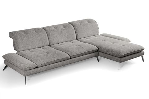 COSY KÖŞE KOLTUK, METAL AYAK, SAĞ KÖŞE, KÜL GRİ
