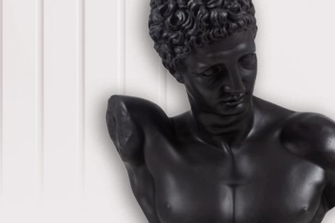 HERMES BÜST HEYKEL  BİBLO, SİYAH