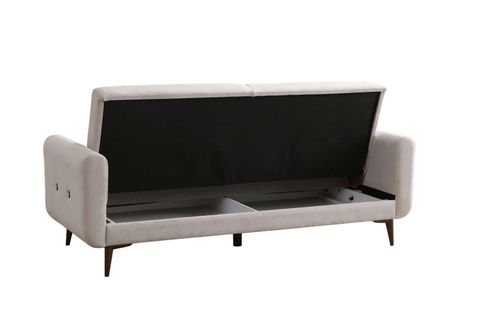 BONA ÜÇLÜ KOLTUK, CEVİZ AYAK, BEJ