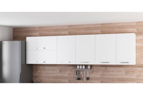 MİNAR 280 CM MUTFAK DOLABI BEYAZ 280-B1-ÜST MODÜL