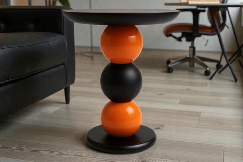 CARMEN EL YAPIMI MASİF SEHPA, TURUNCU