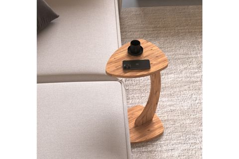 SELF TEKERLEKLİ YAN SEHPA, ÇAM