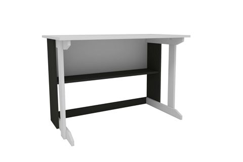 PİLLAR GENİŞ ÇALIŞMA MASASI, BEYAZ ANTRASİT, 100X56 CM