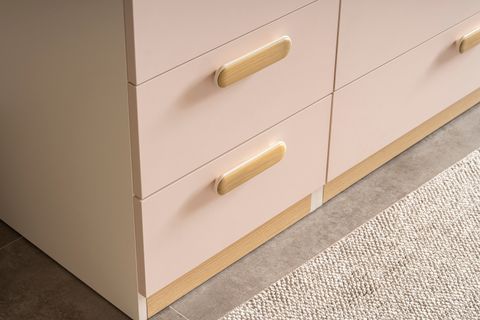 MOKİDO ÇEKMECELİ GARDIROP, 3 KAPAKLI, PEMBE YEŞİL