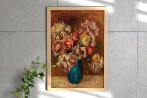 VINTAGE FLOWERS İKİLİ ÇERÇEVELİ TABLO