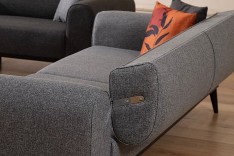 KAPRİS ÜÇLÜ KOLTUK, GRİ