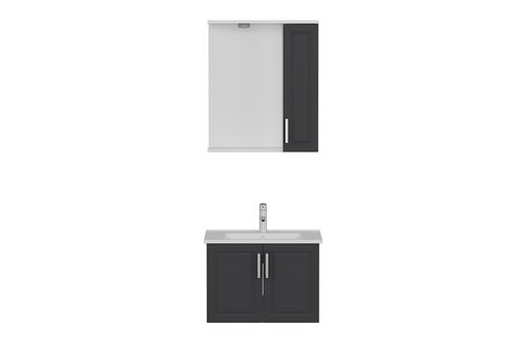 SANYA BANYO DOLABI 65CM AS2K 1K1A ETJ BEYAZ ANTRASİT