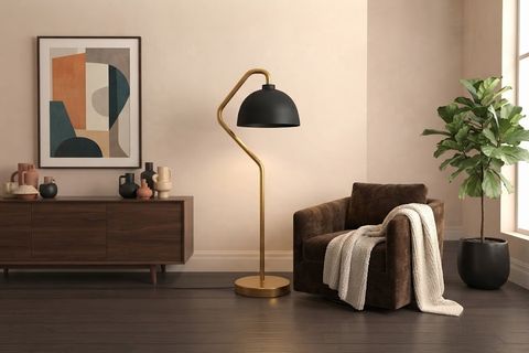 CURVELLA LAMBADER, GOLD BLACK