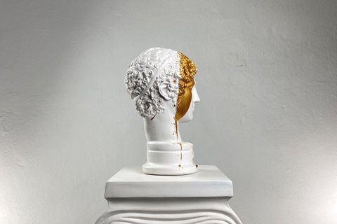 HERMES GOLDEN GAP POP ART DEKORATİF ROMA YUNAN HEYKELLERİ