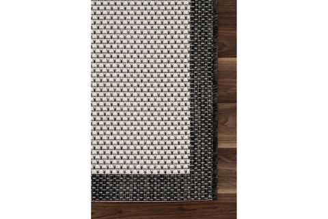 FRESCO EKRU SİYAH YIKANABİLİR HALI 23745A, 50X80