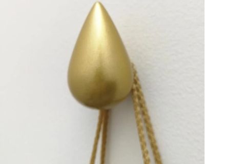 DAMLA ŞEKİL MODERN DUVAR DEKORU ASKILIK, GOLD