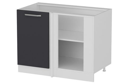 MİNAR MUTFAK DOLABI ALT MODÜL, ANTRASİT BEYAZ