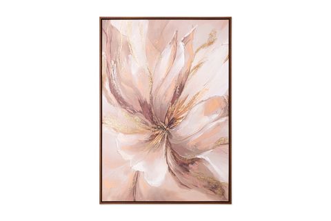 THE MİA NEUTRAL FLORAL KANVAS TABLO, 70X100 CM TBL0106