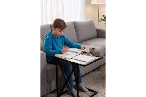 LUNA SİYAH METAL C SEHPA