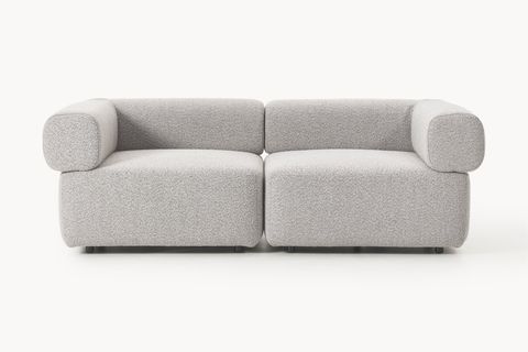 ALBA BUKLE MODÜLER İKİLİ KOLTUK, GRİ