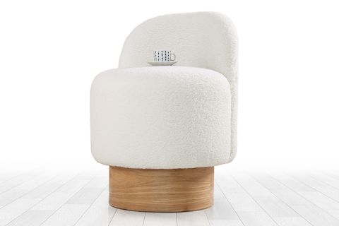 BARREN TEDDY PUF, KIRIK BEYAZ