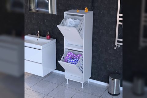 İLKİM ALT VE ÜST MODÜL SEPETLİ BANYO DOLABI, 35 CM