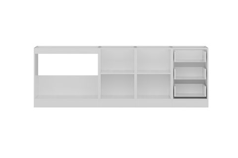 MİNAR 240 CM MUTFAK DOLABI BEYAZ 240-B1-ALT MODÜL