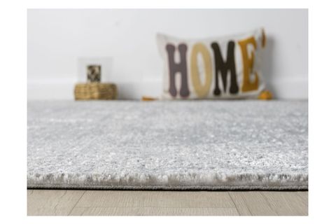 VİTA SERİSİ BAMBU DOKULU MODERN MAKİNE HALISI, GRİ, 80X350